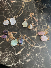 Load image into Gallery viewer, Sun Charged Healing Raw Crystal Necklaces | 20in Chain
